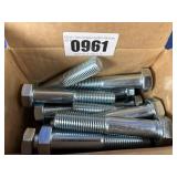 New (20) M20-2.5x100 Hex C/S 8.8 PT Zinc