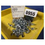 New (100) M6 Cold Formed Wing Nut Zinc