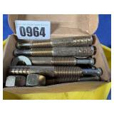 New (10) 5/8x4 Stud Pin Anchor w/Nuts & Washers