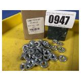 New (100) 8MM Hex Jam Nut