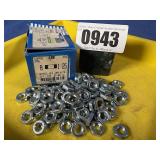 New (100) M8-1.25 Hex Jam Nut Zinc D439