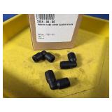 New (3) M8xM8 Tube Union Elbow Nylon