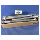 (10) 5/8x7 7/8' Galv Carriage Bolts