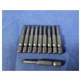 (10) #1x2 One Piece Square Drive Power Bit
