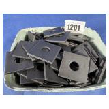 (15.2 Lbs) Square Plate Washer 5/8x3/16 THK Plain