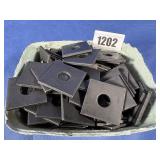 (13 Lbs) Square Plate Washer 5/8x3/16 THK Plain