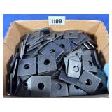 (24.6 Lbs) Square Plate Washer 5/8x3/16 THK Plain