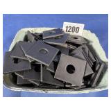 (12.6 Lbs) Square Plate Washer 5/8x3/16 THK Plain