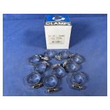 (10) Stainless Hose Clamps Range 3/4'-1 1/2'