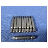 (10) #2x2 One Piece Square Drive Power Bit
