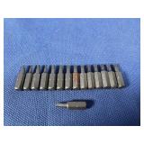 (15) #1x1 One Piece Square Insert Bit