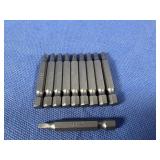 (10) #2x2 One Piece Square Drive Power Bit