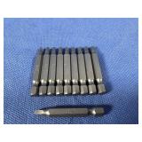 (10) #2x2 One Piece Square Drive Power Bit