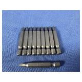 (10) #2x2 One Piece Square Drive Power Bit