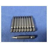 (10) #2x2 One Piece Square Drive Power Bit