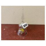 West Virginia Glass Bell w/Golden Finch &...