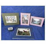 Several Prints; 8x10 Print of Colt, 6x8 Cottage...