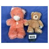 Stuffed Bear Orange 16' Missing Eye & Light...