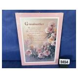 New 9x12 Grandmother Gift Plaque