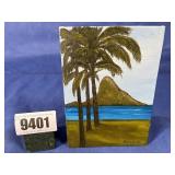 5x7' Canvas Painting of Palm Trees