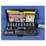 New Titan 21 Pc EKO-Drive Socket Set w/Black...