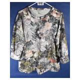 XL 3/4 Sleeve Top, Multi Color 5.5', Zipper in...