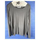 XL Gray Long Sleeve Knit Top