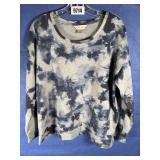 XL Navy & Gray Pull Over Long Sleeve Top,...