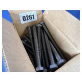 New (25) 1/2x6NC Hex HD Tap Bolt Plain