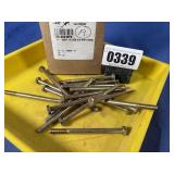 New (19)1/4-28x3 1/2 Hex C/S GR 8 Y/Zinc