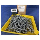 New (100) 5/16x1 Turned Eye Bolt 3/4 Eye