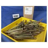 New (50) 5/16-24x4 1/2 Hex C/S GR 8 Y/Zinc