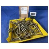 New (45) 5/16-24x4 1/2 Hex C/S GR 8 Y/Zinc