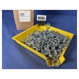 New (100) 5/16x1 Turned Eye Bolt 3/4 Eye, 2...