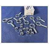 (10) Turned Eyebolts 5/16'-18x1', Overall...