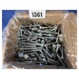 (300) M8-1.25x80 Hex Flange Bolt 8.8 Zinc