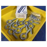 New (10) Turned Eyebolts 5/16'-18x7