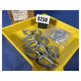New (9) 1/8' Regular Thimble & (1) 1/2' Regular...