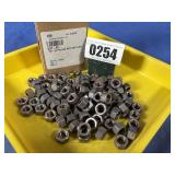 New (100) 3/8-24 Fin Hex Nut GR5 Plain