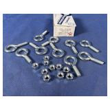 (10) Turned Eyebolts 5/16'-18x1', Overall...
