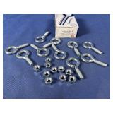 (10) Turned Eyebolts 5/16'-18x1', Overall...