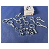 (10) Turned Eyebolts 5/16'-18x1', Overall...