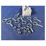 (10) Turned Eyebolts 5/16'-18x1', Overall...