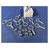(10) Turned Eyebolts 5/16'-18x1', Overall...