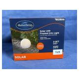 Harbor Breeze Solar LED Frosted Orb Light, Warm...