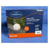 Harbor Breeze Solar LED Frosted Orb Light, Warm...