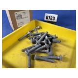 New (25) 5/16-18x2 Carriage Bolt HDG