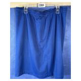Blue Knit 2XL Skirt w/Elastic Waist, Handmade...
