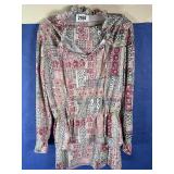 18 Top & Skirt, Top has Ruffled Neckline w/Tie,...