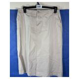 18 Petite Stag Corduroy Light Tan Skirt, 5'...